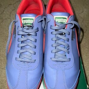 YouthPuma Roma Basic Blurr Jr size 5.5y Blue